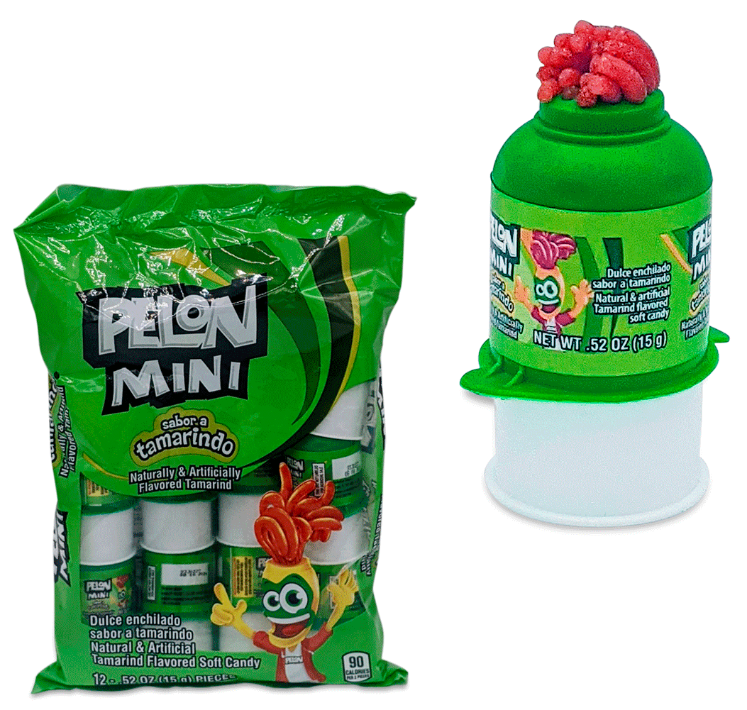 Pelón Pelo Rico Mini Candy Bag – 12 Pieces Tamarind Mexican Candy