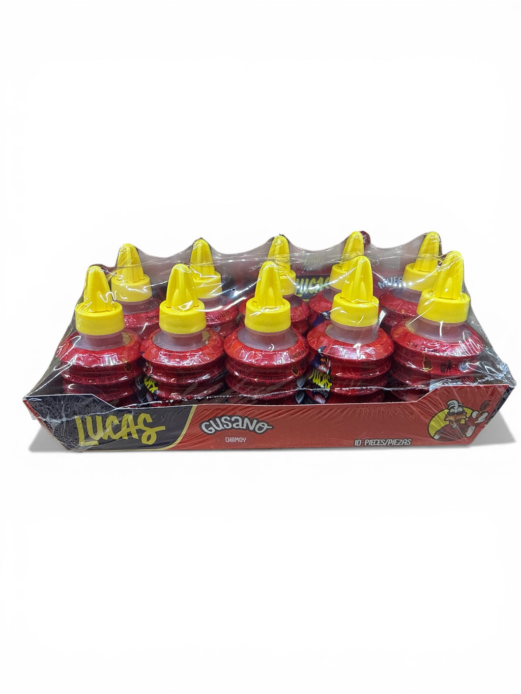 Lucas Gusano Chamoy Liquid Candy – 10 Count Mexican Candy