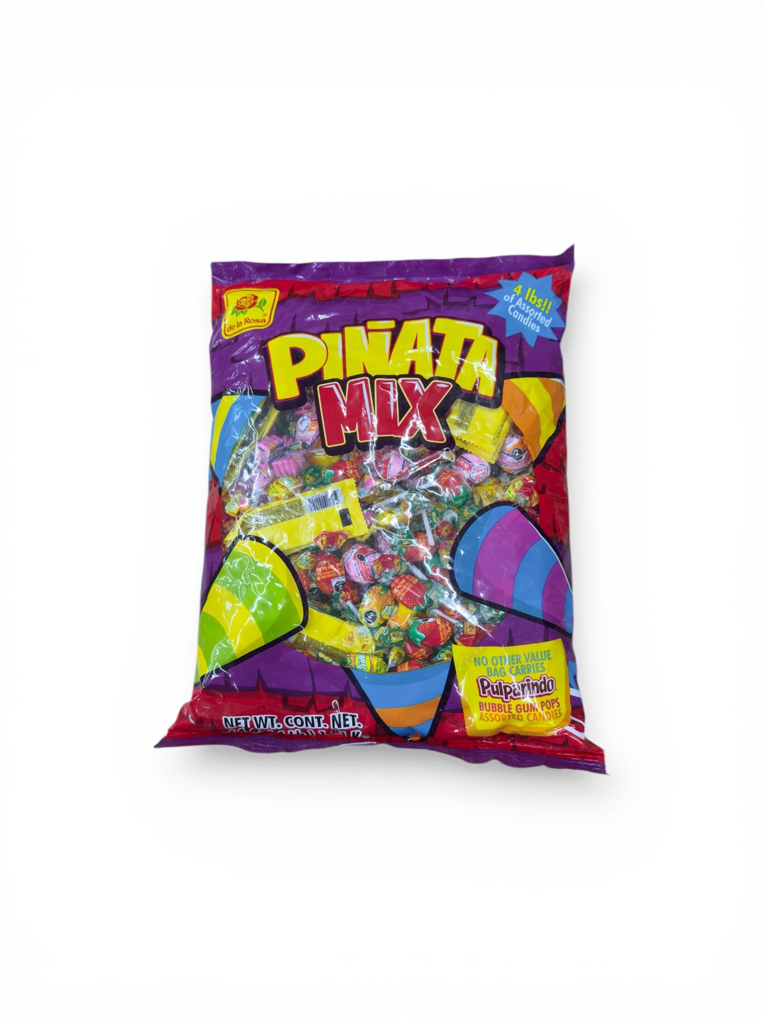 De la Rosa Piñata Mix 4 lb – Assorted Mexican Candy Party Bag