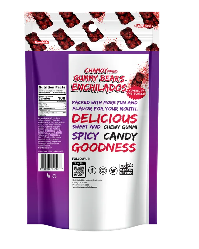 La Helada Gummy Bears Pouch – Fruit Flavored Gummy Bear Candy