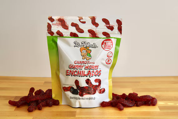 La Helada Gummy Worms Pouch – Fruit Flavored Gummy Worms Candy